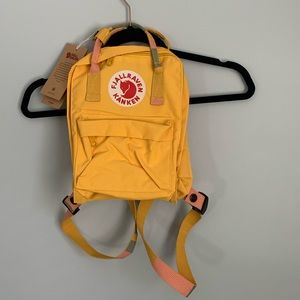 NEW WITH TAGS! Yellow Fjallraven Kanken  Backpack